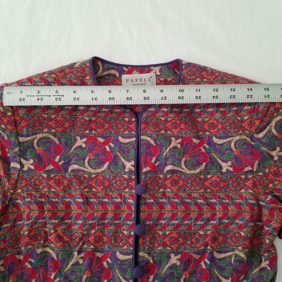 Vintage Crop Top 55% Linen Size 4P - Picture 6 of 11